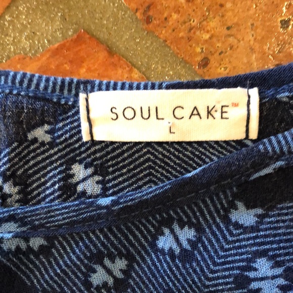 Soul Cake Boho bell sleeve tie waist top szL - Picture 4 of 10
